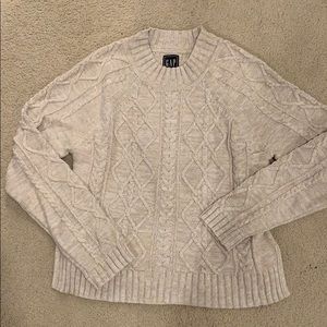Gap cable knit crew neck sweater